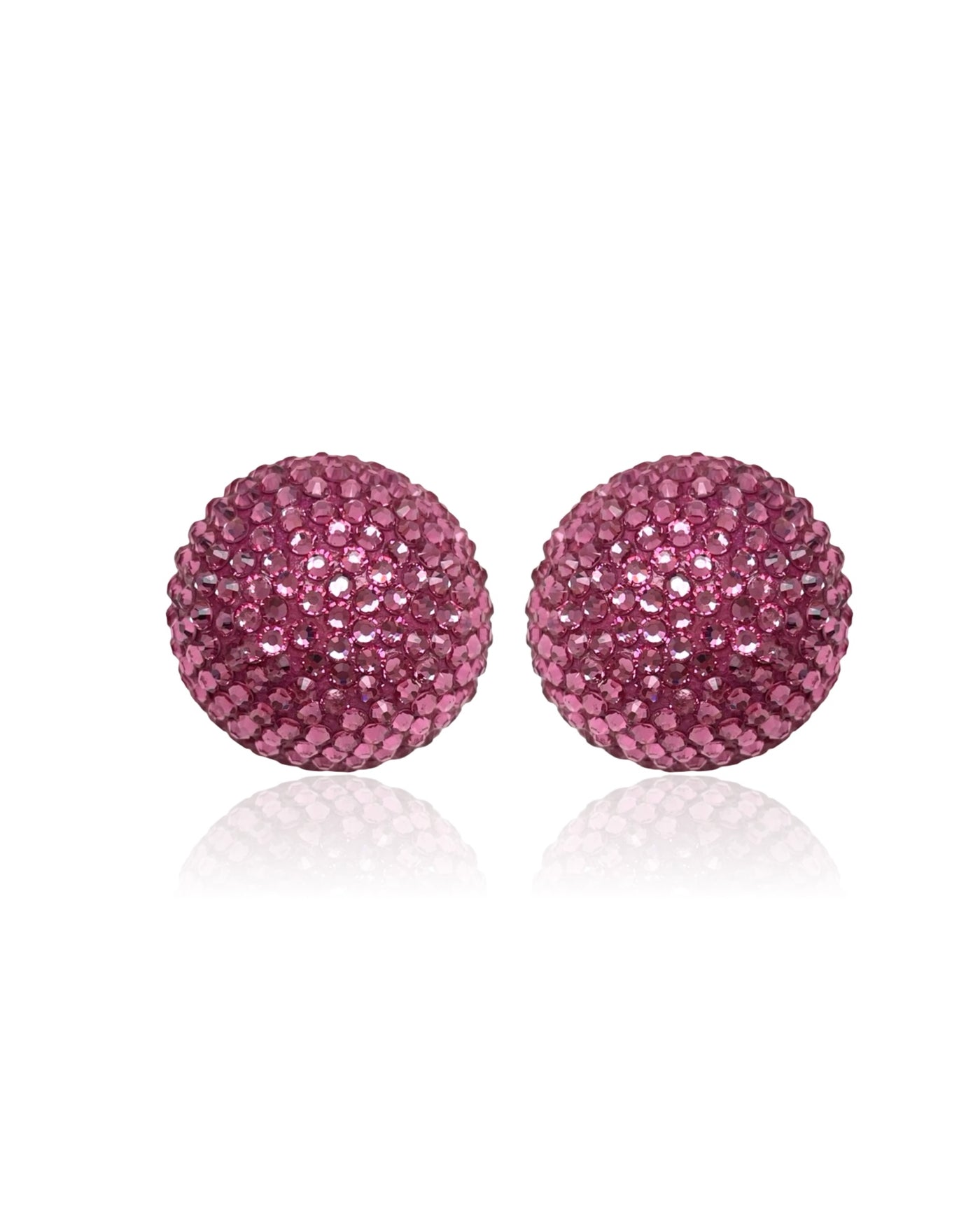 Disco Pebble Earrings Rose