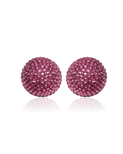Disco Pebble Earrings Rose