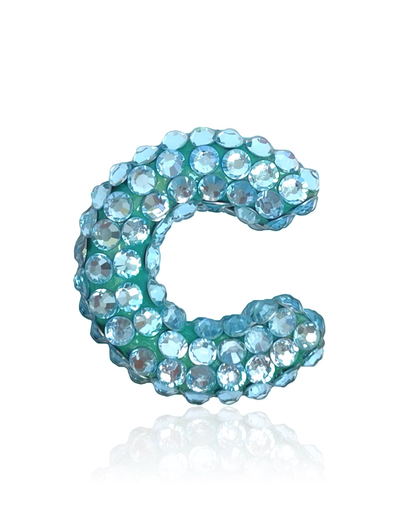 Lily Ear Cuff Aqua