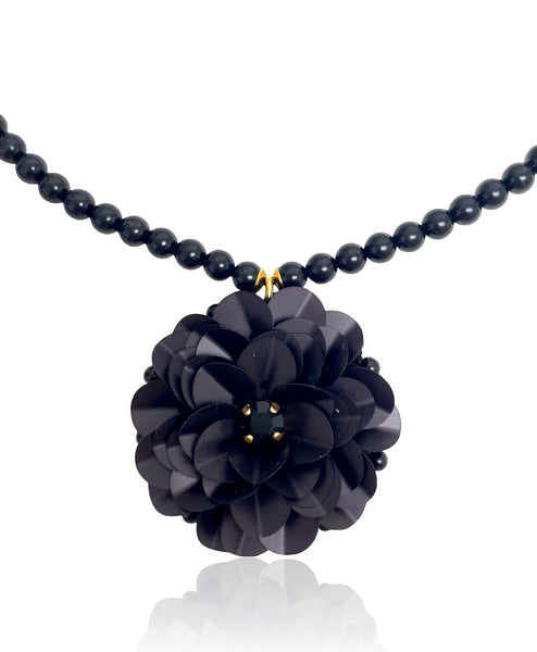 Floravelle Necklace Mid-Night Black