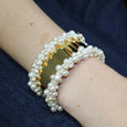 Gold Pearl Cluster Cuff