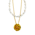 Baroque Pearl Layered Blossom Necklace