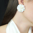 White Blossom Studs Shell