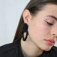 Black Queen of Heart Earrings