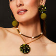 Artichoke Layered Dahlia Necklace