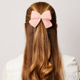 Crocheted Bow Clip Rose